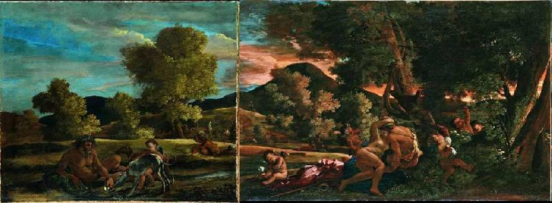 Nicolas Poussin Vue de Grottaferrata avec Venus, Adonis et une divinite fluviale China oil painting art